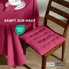 HOMESCAPES set di 6 cuscini per sedia 40x40 cm rosso vino - Anteprima dell’immagine prodotto 3