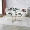 Skye Decor, Sun S410, table basse, or, 100 % verre trempé, Voir les images du produit 1
