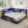 INONEFT Gestoffeerd dagbed/logeerbed 140x200 cm, Productafbeelding-voorbeeld 11