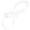 A white, translucent rubber ring is tied in a knot against a white background. Produktbild-Vorschau