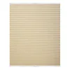 A plain, front-on view of a cream-colored pleated blind. Produktbild-Vorschau