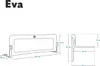Lionelo Eva, bočnica do postele, 150 cm, skladacia, montáž Náhľad obrázku produktu 7