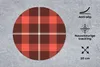 MuchoWow® Mauspad Mousepad Tartan - Kariert - Rot - Muster Produktbild-Vorschau 2