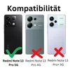 Three smartphones are shown side-by-side with compatibility indicators. Produktbild-Vorschau
