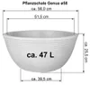 MePla - Pflanzschale Genua ø 58 cm grau Produktbild-Vorschau 4