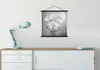 MuchoWow® Textilposter Stilleben - Blumen - Schwarz und Produktbild-Vorschau 3