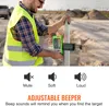 A construction worker using a laser detector on a construction site. Anteprima dell’immagine prodotto