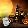 Glas Tasse für Halloween mit Kessel-Motiv und Spruch - Produktbild-Vorschau 3