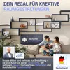 Wandregal Karo Schweberegal aus Holz Anthrazit Produktbild-Vorschau 7