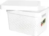 Úložný box Infinity s vekom biely bodky 17 l Náhľad obrázku produktu 5
