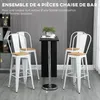 HOMCOM 4er-Set Barhocker Hochstuhl Industrieküche mit Produktbild-Vorschau 6