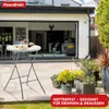 Klapptisch Nagano Runder weißer faltbarer Gartentisch 80 cm Produktbild-Vorschau 7