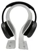 A pair of black over-ear headphones displayed on a clear acrylic stand. Anteprima dell’immagine prodotto