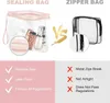 Aucuu 1L Trousse de toilette transparente de voyage pour Voir les images du produit 3