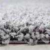 Teppich Wohnzimmer Hochflor Hellgrau 160x160 Rund Unicolor Produktbild-Vorschau 2