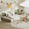 Bodenbett aus Metall Vitalispa Minno Greige 120x200 mit Produktbild-Vorschau 3