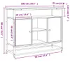 vidaXL Příborník Sonoma Dub 100x35x80 cm výrobek ze dřeva Náhled obrázku produktu 8