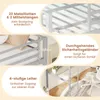 COSTWAY Hochbett Etagenbett 90x200cm mit Schreibtisch, Produktbild-Vorschau 7