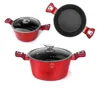 Berlinger Haus Granit Topfset Bh-1222 Rot Metallic Line 10 Produktbild-Vorschau 2