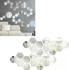 24PCS Hexagon Zrcadlo Nástěnné samolepky Akrylová samolepka Náhled obrázku produktu 5