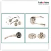 A collage of four images showing different views and components of door handles and related hardware. Náhled obrázku produktu