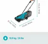 Gardena 14634-55, Schieberasenmäher, 150 m², 32 cm, 3,5 cm, Produktbild-Vorschau 3