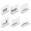 Camino elettrico 3D a vapore acqueo da incasso, Led, con Anteprima dell’immagine prodotto 13