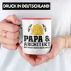 Trendation - Papa und Architekt Tasse Geschenkidee Vater Produktbild-Vorschau 2