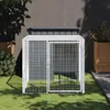 vidaXL Klec pro kuřata s výběhem antracitová 110x201x110 cm Náhled obrázku produktu 2