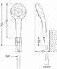 Mexen Sabre R05 bateria wannowa z zestawem prysznicowym, Podgląd zdjęcia produktu 3