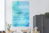 MuchoWow® Poster Aquarell - Blau - Abstrakt 120x180 cm - Produktbild-Vorschau 2