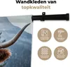 MuchoWow® Wandteppich Wandbehang Schottisches Hochlandrind Produktbild-Vorschau 3