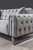 Sofa Set Nova Hellgrau Stellvariante 3+3 Relax- und Produktbild-Vorschau 8