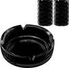 Aschenbecher für draussen Schwarz 11cm | 12 Stück Produktbild-Vorschau 1