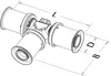 ROTH WERKE Roth, T-Stück im Abgang reduziert, 25x20x25mm, Produktbild-Vorschau 2