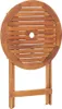 A top-down view of a folded wooden garden table. Náhľad obrázku produktu