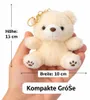 Plüsch Bär Schlüsselanhänger 13 cm – Kuscheliger Teddy Produktbild-Vorschau 2