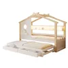 Lit maison 90 x 200 cm en bois massif, lit d'enfant Voir les images du produit 11