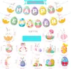 Latex Ballons Papier Girlande Banner 3m Ostern Dekoration Produktbild-Vorschau 2