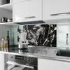 Küchenrückwand Spritzschutz Glas mit Motiv Abstraktes Produktbild-Vorschau 2