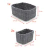 1.10 3er Set Aufbewahungskörbe - 1x 27x20x13 cm / 2x Produktbild-Vorschau 2