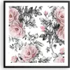 Gerahmtes Poster - Schwarzer Rahmen - Blumen Blätter Produktbild-Vorschau 1
