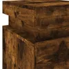 vidaXL Szafka nocna z oświetleniem LED dąb wędzony 35x39x55 Podgląd zdjęcia produktu 12