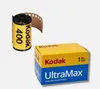 A roll of Kodak Ultra Max 400 film and its packaging are shown against a white background. Produktbild-Vorschau