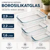Auflaufform 3er Set Glasbräter Bräter Ofenform Lasagne Form Produktbild-Vorschau 8