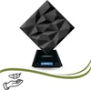 Verdico | Panel ścienny 3D – czarny – 50 × 50 cm – 48 sztuk Podgląd zdjęcia produktu 3