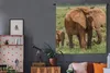 MuchoWow® Wandteppich Wandbehang Elefantenbaby mit seiner Produktbild-Vorschau 5