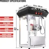 Macchina per popcorn Macchina per popcorn Cinema 850W 8oz Anteprima dell’immagine prodotto 7