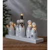 Dekoleuchte Snowman, Holz, weiß Produktbild-Vorschau 2