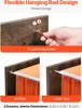 SucceBuy Armoire à dossiers avec 3 tiroirs et serrure pour Voir les images du produit 3